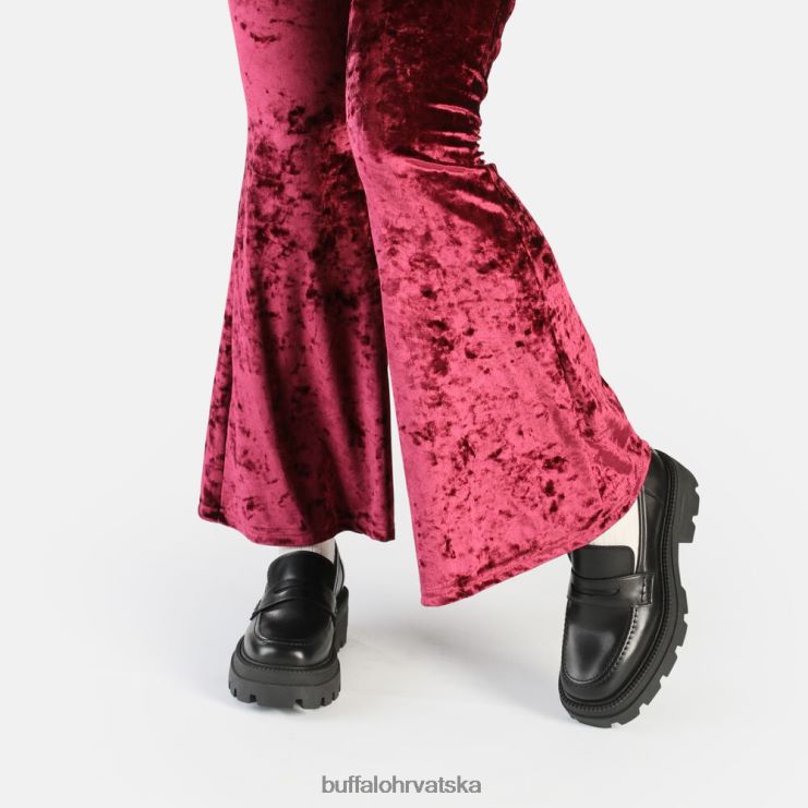 crno Buffalo četvrtasta loafer cipela |mokasinke TDD6T742